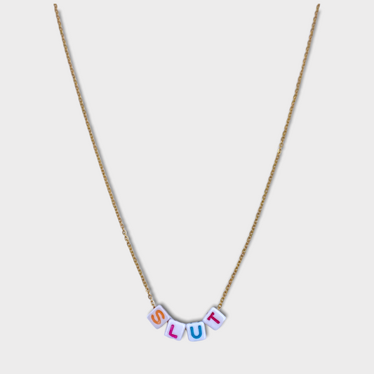 BLOCK LETTER NECKLACE (CUSTOMIZABLE)