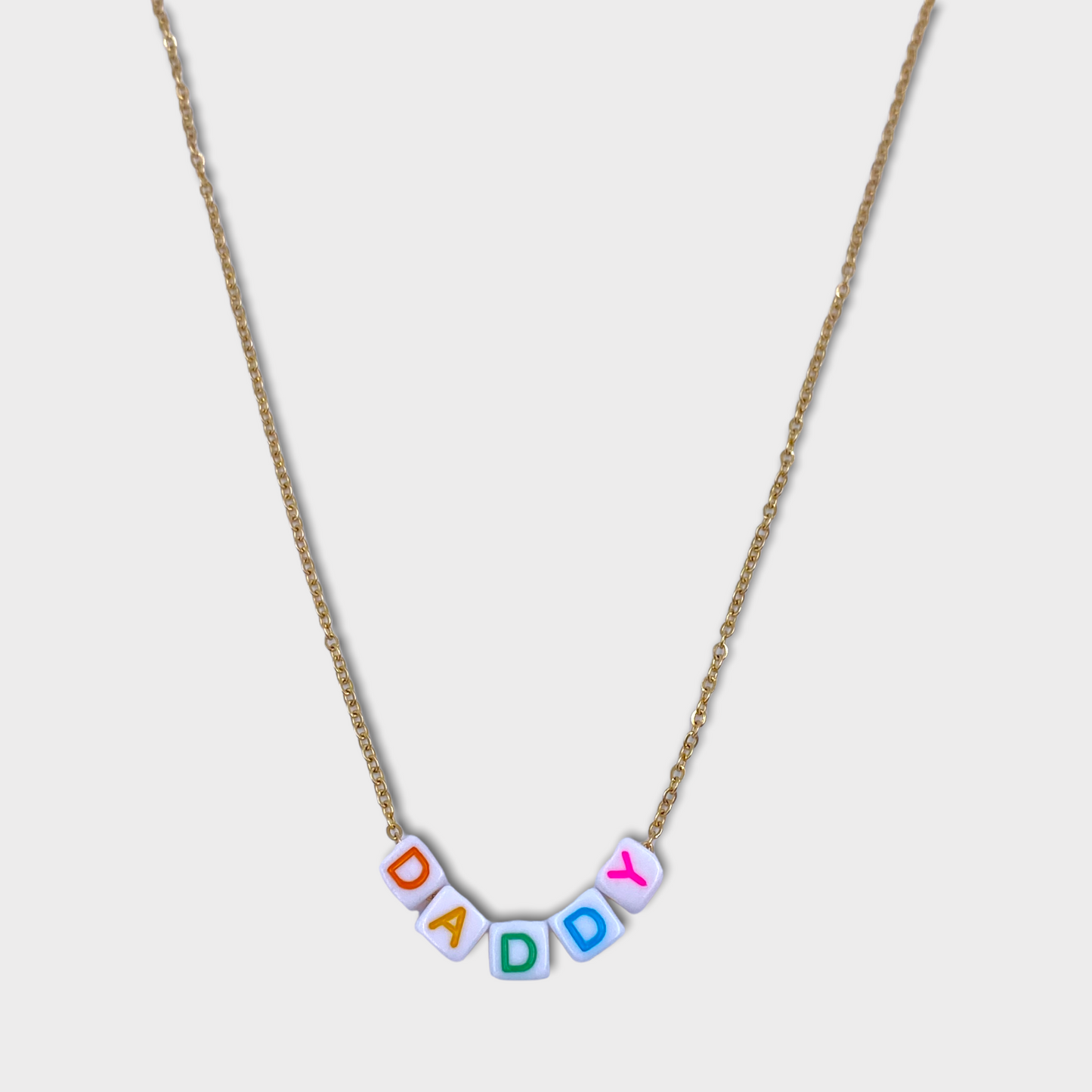 BLOCK LETTER NECKLACE (CUSTOMIZABLE)