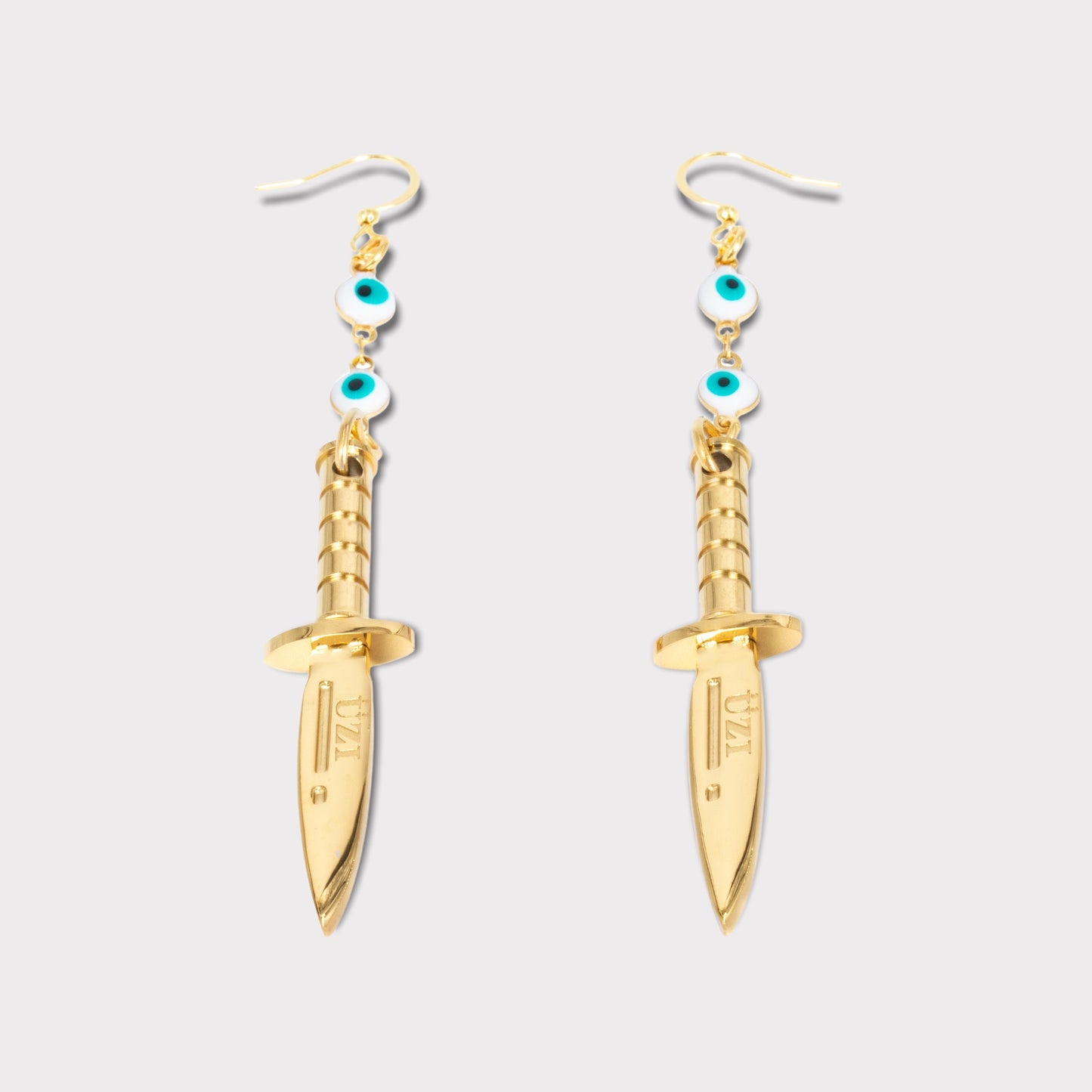 EVIL EYE DAGGER EARRINGZ